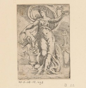 Vrouw met kannen en kruiken
