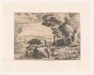 Landschap met herders