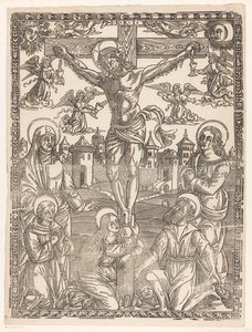 Kruisiging van Christus door Monogrammist LA