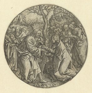 Christus neemt afscheid van Maria