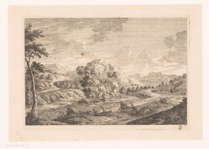 Landschap met graf