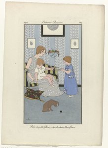 Journal des Dames et des Modes, Costumes Parisiens, 1914, No. 137 : Robe de petite fill door Monogrammist MFN