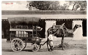 Kameel Dak, ca. 1911-12 (sepia foto) door Moorli Dhur and Sons