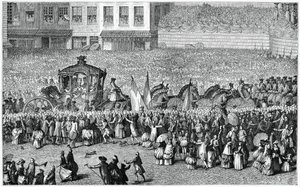 Paard-en-wagen in een parade, 1782, 1885