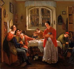 De terugkeer van de vrijwilliger uit de bevrijdingsoorlogen naar zijn familie die nog volgens oude gebruiken leeft