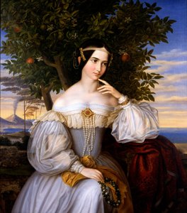 Huwelijksportret van Charlotte de Rothschild, 1836