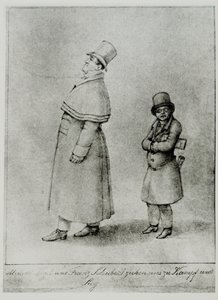 Johann Michael Vogl en Franz Schubert marcheren naar de strijd en de overwinning ... (gravure)