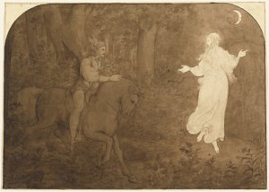 De verschijning in het bos door Moritz Ludwig von Schwind