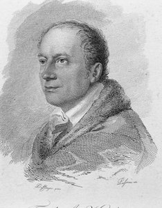 Portret van Friedrich Kind, gegraveerd door Passini (gravure) door Moritz Michael (after) Daffinger