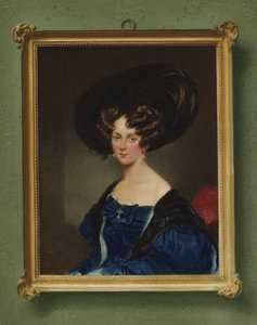Portret van Johanna Georgine von Arthaber door Moritz Michael Daffinger