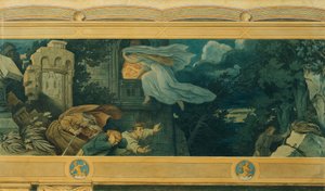 De mooie Melusine: IX. Melusines moederverdriet door Moritz Ludwig von Schwind