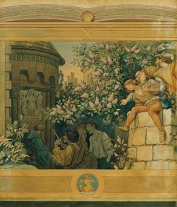 De mooie Melusine: VI. De boze tongen door Moritz Ludwig von Schwind