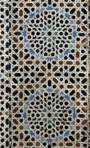 Bou Inania Madrasa, zellij tegelwerk, 14e eeuw door Moroccan School