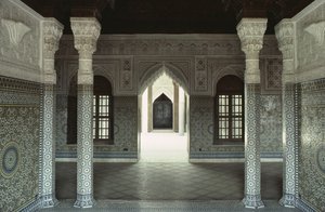 Binnenzicht op de Kasbah van Thamiel glaoui