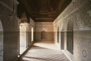 Binnenzicht op de Kasbah van Thamiel glaoui