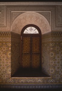Kasbah van Thamiel glaoui, raam (keramiek) door Moroccan School