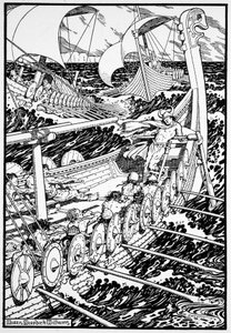 De komst van de Noormannen door Morris Meredith Williams