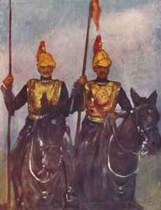 Lijfwacht van Zijne Hoogheid Dogra Sowar Kashmir door Mortimer L Menpes