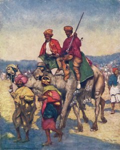 Kamelen uit Mysore, 1903 door Mortimer L Menpes