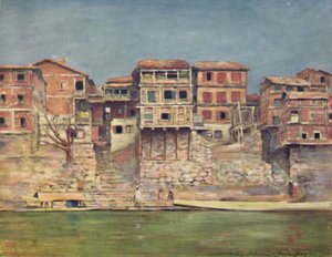 Srinagar door Mortimer L Menpes