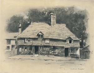 Een Cottage in Surrey, 1903 door Mortimer Ludington Menpes