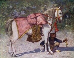 Een beroemde geleide paard in het gevolg van de Rao van Cutch door Mortimer Ludington Menpes
