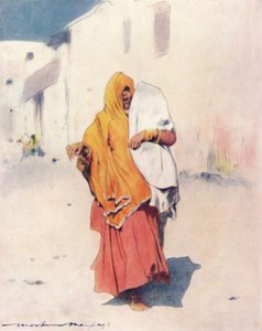 Een inheemse vrouw van Jeypore, 1905 door Mortimer Ludington Menpes