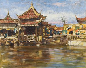 Een Theehuis, Shanghai, circa 1909