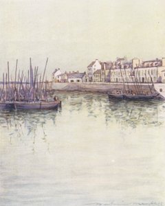 Haven van Concarneau door Mortimer Ludington Menpes