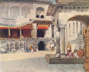 In de tempel van Amritsar, 1905