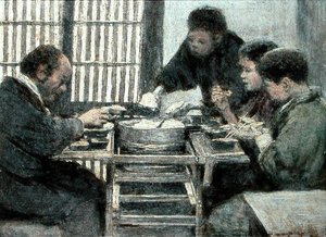 Japans diner door Mortimer Ludington Menpes