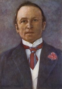Lord Curzon in zijn studeerkamer in Delhi