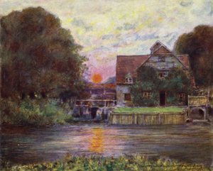 Mapledurham Molen door Mortimer Ludington Menpes