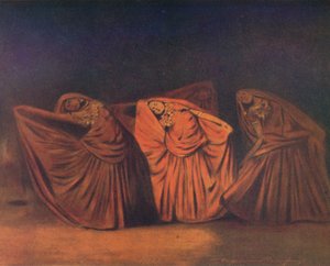 Nautch Meisjes in Delhi, 1905 door Mortimer Ludington Menpes