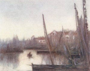 De sardinevloot, Concarneau door Mortimer Ludington Menpes