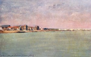 De Seine bij zonsondergang door Mortimer Ludington Menpes