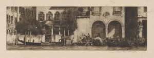 Palazzi aan het kanaal door Mortimer Menpes