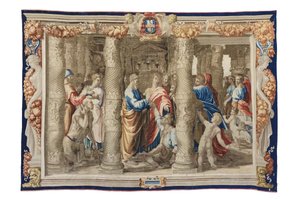 Sint Petrus geneest de kreupele, c.1630 door Mortlake Tapestry Manufactory