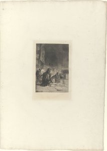 Biddende mensen in kerk