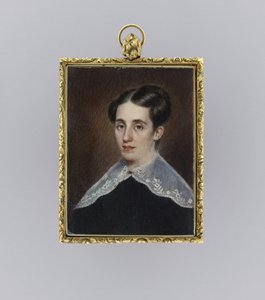 Portret van een vrouw door Moses B. Russell