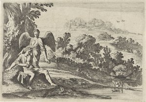Tobias schrikt van de vis