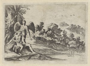 Tobias schrikt van de vis door Moyses van Wtenbrouck