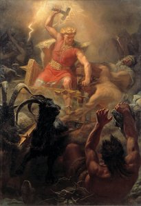 Thors gevecht met de reuzen door Mårten Eskil Winge