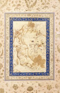 Jachtscène (ca. 1660-1680) door Mughal School