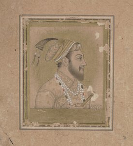 Portret van Shah Jehan, ca. 17e eeuw door Mughal School