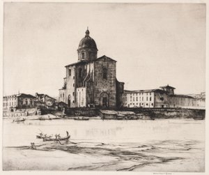 San Frediano in Cestello, Florence door Muirhead Bone