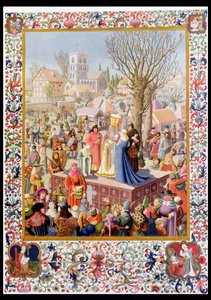 Het begin van het kerstspel Cover van The Illustrated London News door Muriel Broderick