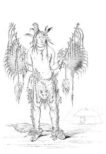 Portret van een inheemse Amerikaanse man, 1841