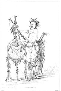 Sac of Fox dappere, Rock Island, Boven Mississippi, 1841