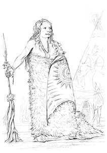 Smoke, hoofd van de Ponca-stam, 1841